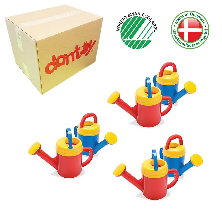 1 Kasse med 6 stk Svanemærkede Dantoy Vandkander - 1,5L - H:21 cm