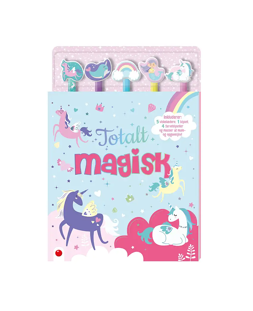 Aktivitetsbog med blyanter: Totalt magisk - køb lige her.
