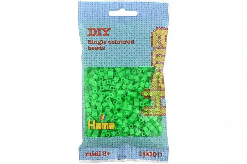 HAMA - HAMA Hama midi perler 1000stk fluor. grøn (207-42) - køb lige her.
