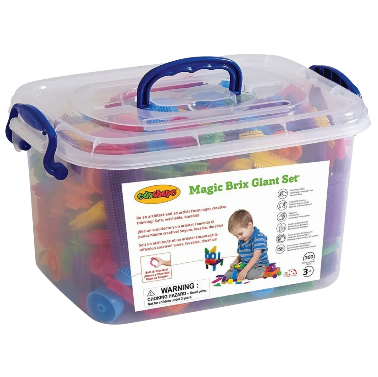 Edushape Magic Brix - Kæmpesæt 360 stk