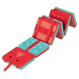 Magisk klapperslange - rød og turkis - Goki