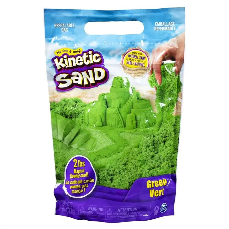 Kinetic Sand Farvet sand I pose grøn